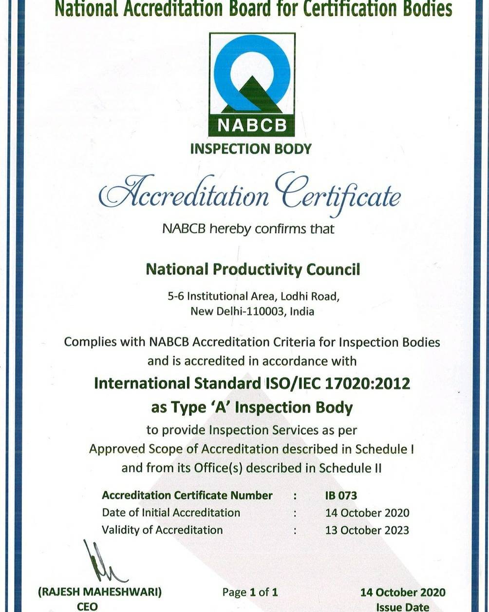 certificate 2015